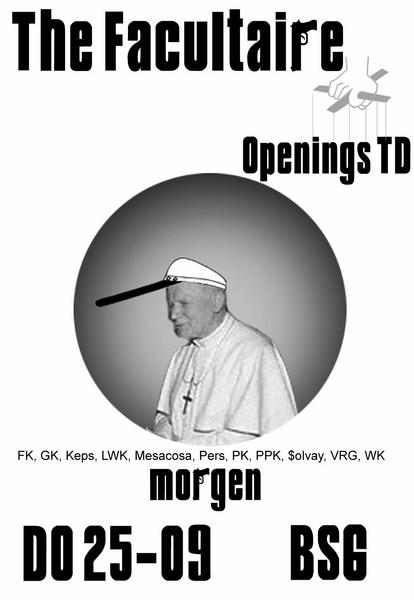 20030925 Facultaire Openings TD